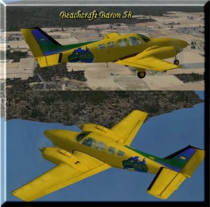 ACTCVA Beechcraft Baron 58 Repaint